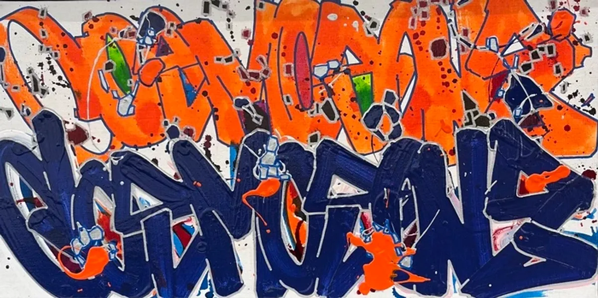 COSMOS — Entity (2024), Spray & pigments minéraux pulvérisés